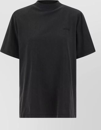 The Attico shoulder padded crew neck short sleeve t-shirt