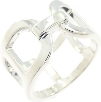Herm&egrave;s Silver Silver 925 Band Ring (Pre-Owned)