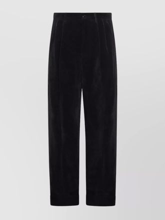 Valentino trousers featuring pleated design and belt loops