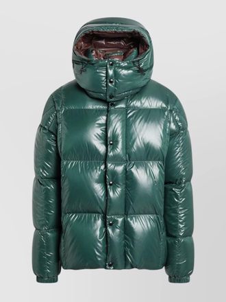 Moncler hooded down jacket shiny finish