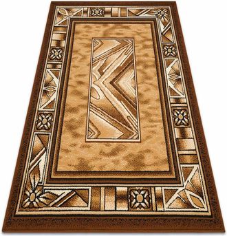 RugsX Rugsx - Alfombra Bcf Morad Opal Marco, Cl&aacute;sico - Dorado Oscuro Beige 300x400 Cm