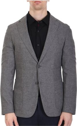 HUGO BOSS Kostuums - Heren - Blazers - Grijs - M - Jassen