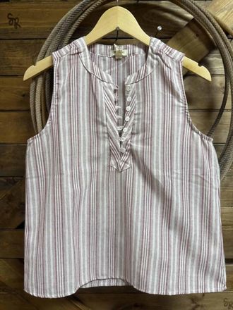Dylan Womens Sleeveless A-Line Top In Red