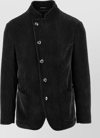 Emporio Armani corduroy single-breasted blazer