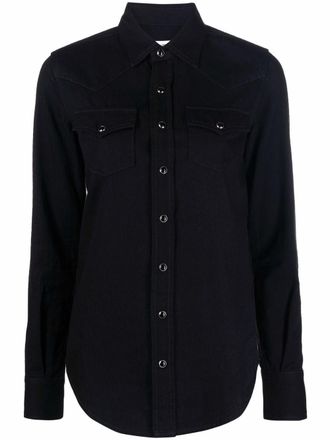 Saint Laurent Western-style shirt - Blue