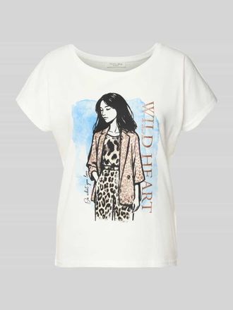 Christian Berg T-Shirt mit Motiv-Print in Offwhite, Gr&ouml;&szlig;e XXL