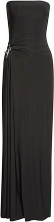 GRACE LING Relic Charms Strapless Maxi Dress in Black at Nordstrom, Size 42