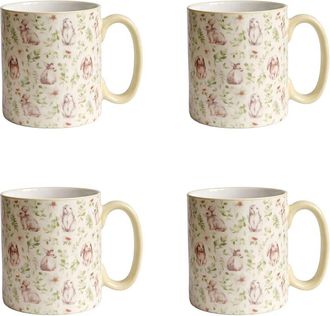 10 Strawberry Street Set Of 4 Bella Springtime Mugs