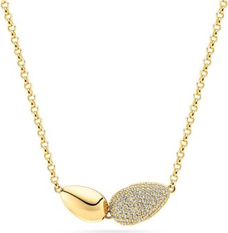 Sif Jakobs Jewellery Necklace Goccia Due in 18K Gold Plated at Nordstrom