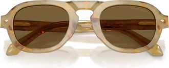 Giorgio Armani 0ar8244 Translucent Acetate Sunglasses with Brown Tinted Lenses