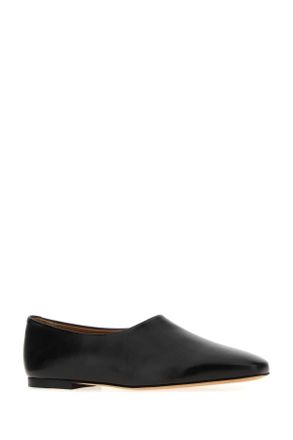 Jil Sander Womens Black Leather Ballerinas 001 Ballerine Flat Shoes