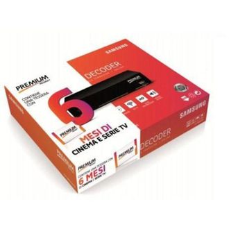 Samsung MEDIASET PREMIUM SMARTDECODER set-top box TV Satellite, Terrestre HD Nero