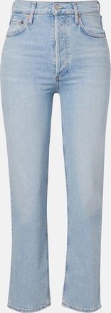 A Gold E 90s Pinch cropped straight jeans