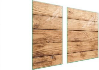 OEM Placa Protectora De Vidrio Para Estufa 90x52 Le&ntilde;a