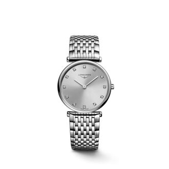 Longines La Grande Classique De Longines Quartz Diamond Grey Dial Ladies Watch L45124706