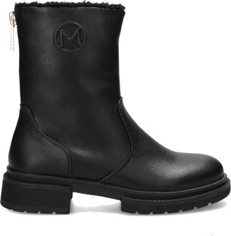 Mexx Zwarte enkellaarsjes voor vrouwen - Dames - Enkellaarsjes - Zwart - 41 EU - Polyester - Schoenen