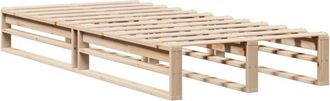 vidaXL Estructura de cama sin colchón madera maciza de pino 100x200 cm Vidaxl