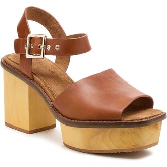 Kelsi Dagger Groove Platform Sandal in Auburn at Nordstrom, Size 8.5