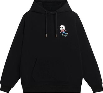 Li-Ning x Pablo Ientile Skull Graphic Hoodie Black AWDS913-4