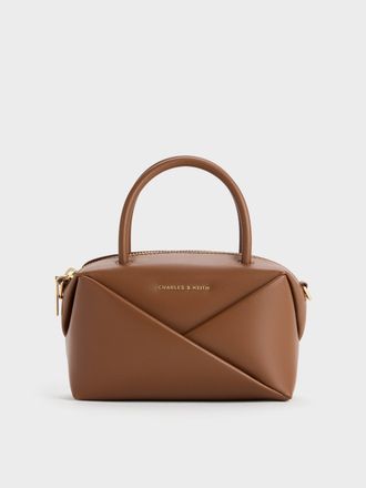 Charles & Keith Midori Geometric Bowling Bag