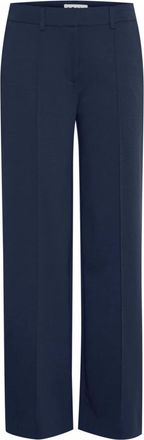 Ichi Ihkate Sus Office Wide PA Bukser 20116768 - - Trousers - Donna - Blu - M