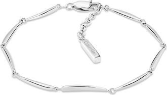 Calvin Klein Womens Curved Drop Bracelet - Metallic - OS