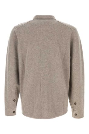 Le Kasha Mens Cappuccino Cashmere Minsk Shirt Lightbroiwn Exterior: Camicie