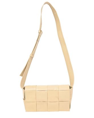 Bottega Veneta Nude Leather Maxi Cassette Belt Bag (Authentic Pre-Loved)