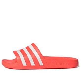 adidas Adilette Aqua Slide Solar Red White GZ5235