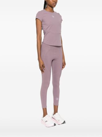 adidas by Stella McCartney Logo-Embroidered T-shirt - Lilac