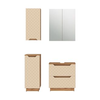Vicco Conjunto De Muebles De Ba&ntilde;o Lotta, Cachemira, 4 Piezas, Vicco