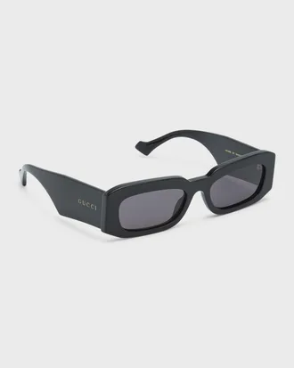 Gucci Men & apos;s GG1426Sm Acetate Rectangle Sunglasses