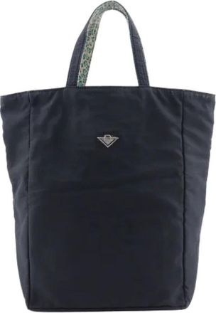 Bottega Veneta Pre-owned Tote Bags, female, Black, Size: ONE SIZE Pre-owned Canvas totes