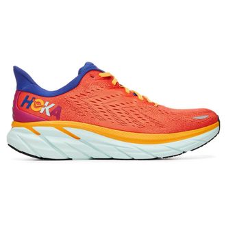 Hoka One One Hoka Clifton 8 Textile Womens Lace Up Trainers - Fiesta Bluing - Size:UK 4.5