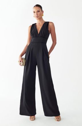 BWLDR Lyle Jumpsuit in Black at Nordstrom, Size 14
