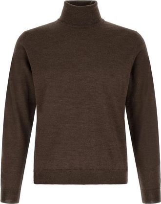 Zanone Coltrui - Heren - Coltruien - Bruin - 2XL - Wol - Truien & Vesten