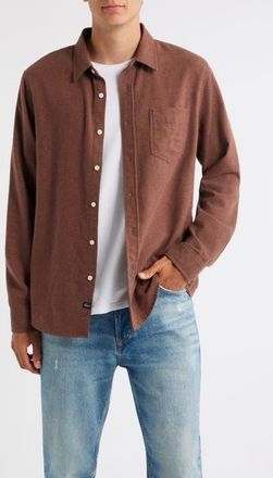 Rails Runson Relaxed Fit Flannel Button-Up Shirt in Mahogany Heather at Nordstrom, Size Xx-Large