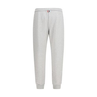 Thom Browne Loopback Cotton Joggers - Gray
