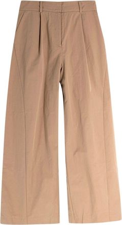 Rejina Pyo High Waist Wide Leg Tan Trousers Size XS