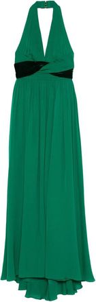 Elie Saab V-neck A-line Maxi Dress