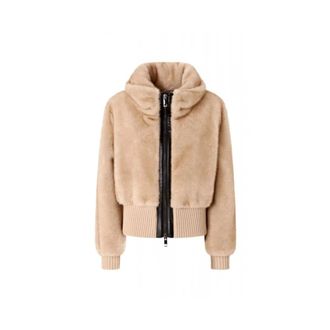 Pinko Pinko, Dames, Jassen, Beige, Maat: XS Wol