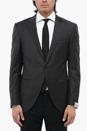 Corneliani Blazer in Lana Vergine ACADEMY con Rever a Lancia Corneliani