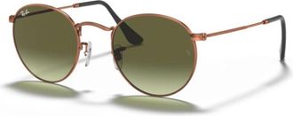 Ray-Ban Ronde Metalen Zonnebril - unisex - Zonnebrillen - Bruin - 50 MM - Accessoires