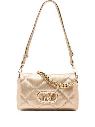 Liu Jo LaPuffy quilted metal shoulder bag - Gold