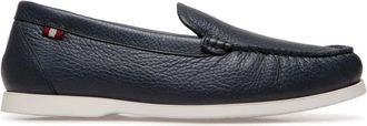 Bally Nelson loafers - men - Rubber/Calf Leather/Nylon/Deer Skin - 40.5 - Blue