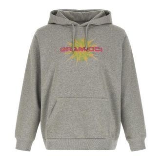 Gramicci Hoodies & sweatvesten, Heren, Grijs, XL, Katoen, Starburst Hooded Sweatshirt