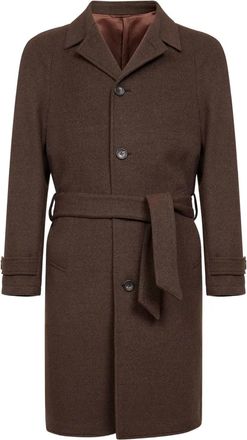 D4.0 Jas met ceintuur - Bruin