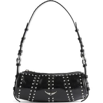 Zadig&Voltaire Le Roudoudou Studded Shoulder Bag in Black at Nordstrom