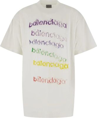 Balenciaga Camiseta Oversize - Tops - Hombre - Blanco - L