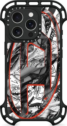 Diesel x CASETiFY Cover sagomata per iPhone 16 Pro - Nero